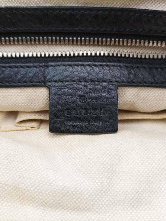 Gucci Interlocking Soho Messenger Black Leather Belt main image 4